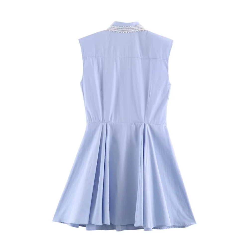 ZARA Elegant Sleeveless Shirt Dress with Collar